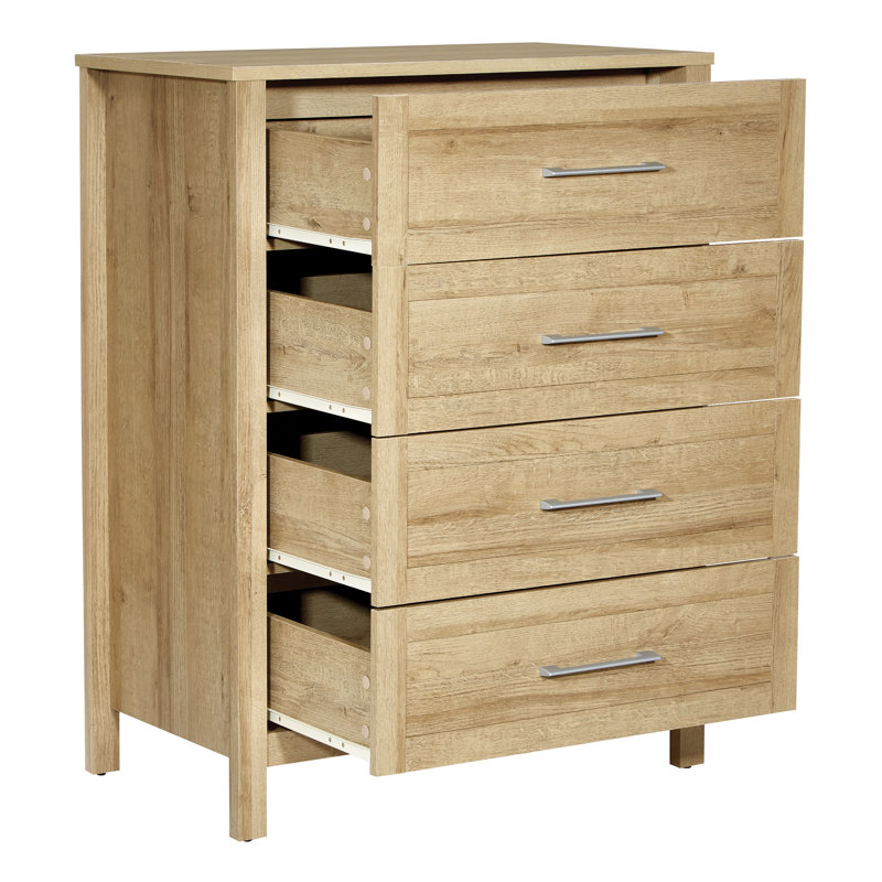 Commode 4 tiroirs l 31,25 po Ahbleza, Chêne des canyons