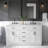 Thornaby  Solid Wood Double Bathroom Vanity with 1.5'' Carrara Quartz Top-906429790-881068620