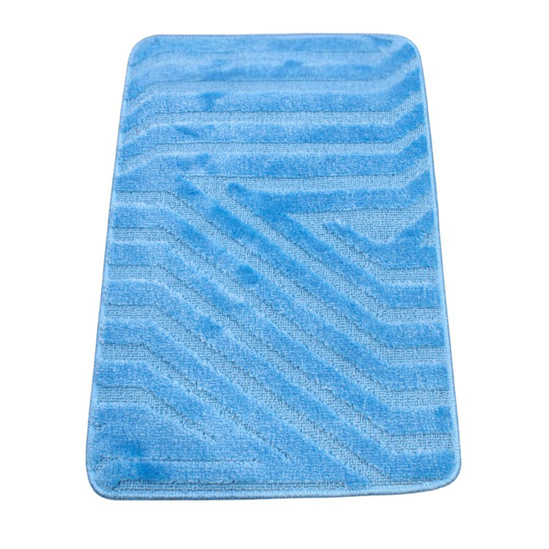 Polypropylene Plastic Bath Mat, Denim Blue