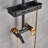 Height Adjustable Rain Shower Set, Wall Mount Rainfall Shower Head System for Bathroom and Hotel