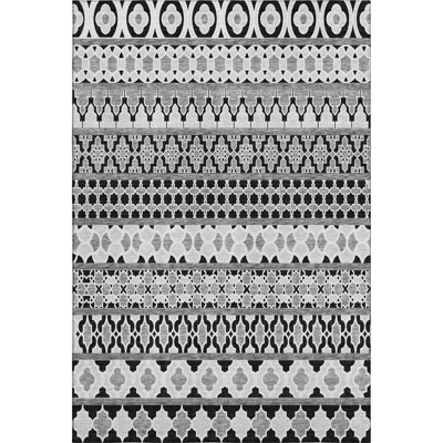 Premium Machine Washable Prisco Black Rug