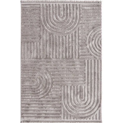Tapis rayé en coton Shuntina