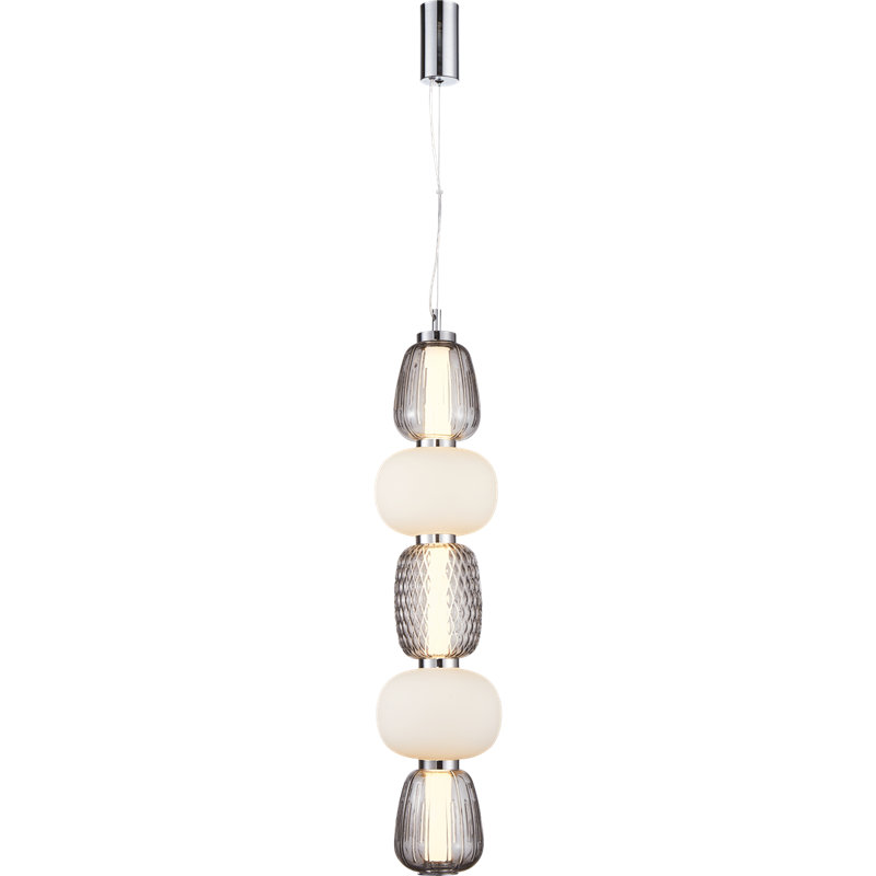 Caro 1 - Light LED Pendant, Grey/White