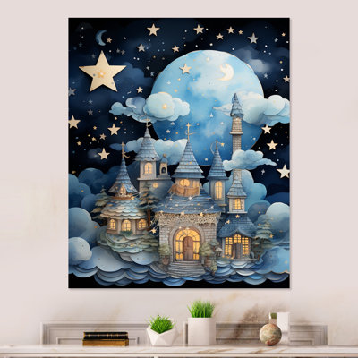 Child Nursery Starry Night III - Nursery's Metal Wall Art