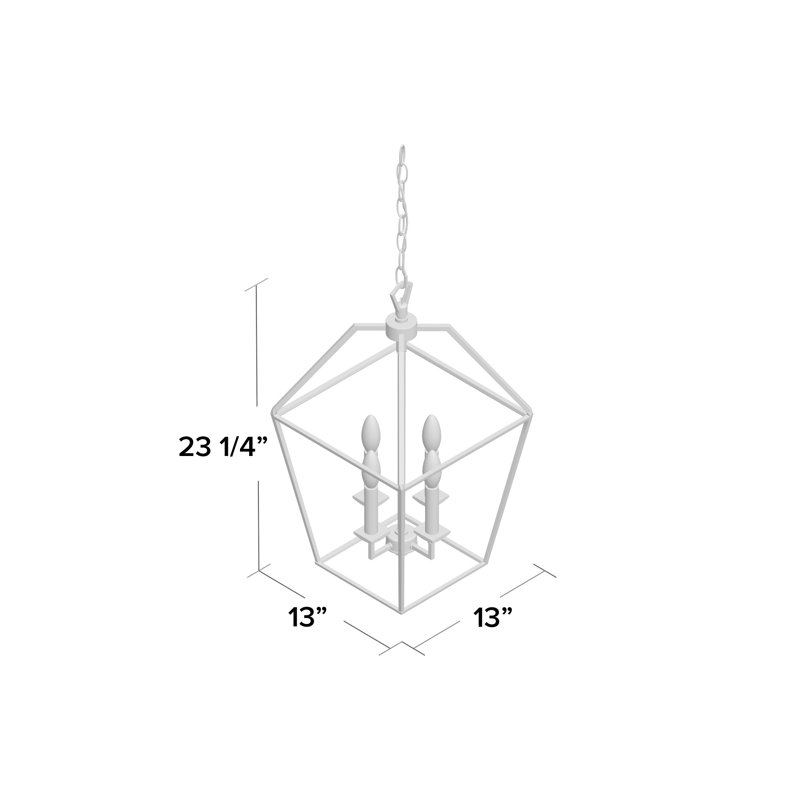 Addyson 4 - Light Lantern Pendant, Palladian Bronze