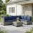 7 Piece Modular Patio Conversation Sets, Sectional Seating Group with Cushions-1056262841-1043022531