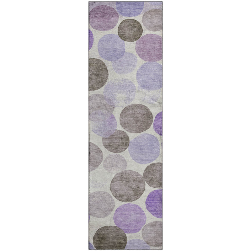 Premium Machine Washable Farolt AMF1898 Geometric Rug, Runner 2'3" x 7'6"
