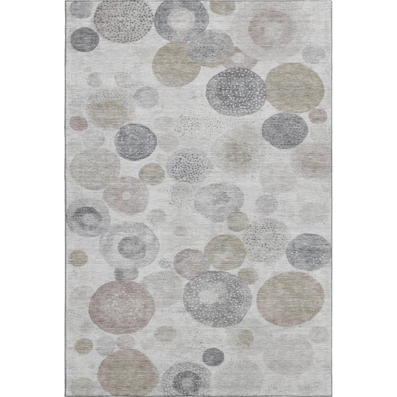 Premium Machine Washable Jakiyra AMF1896 Geometric Rug, Rectangle 5' x 7'6"