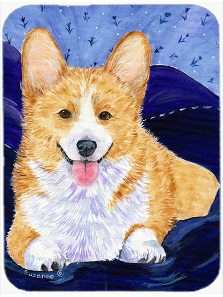 Caroline's Treasures Corgi Glass Cutting Board