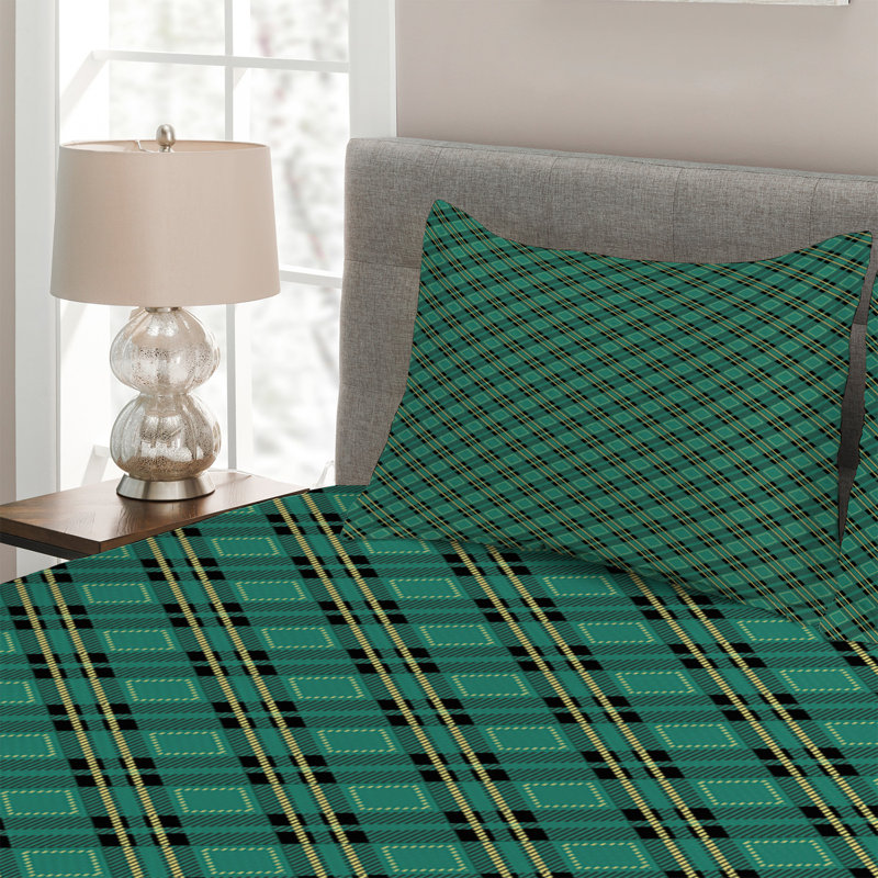 Farmhouse / Country Polyester Geometric Shapes Coverlet