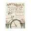 «Flea Market Bike» par Wild Apple Portfolio - art textuel sur toile tendue-1998351064