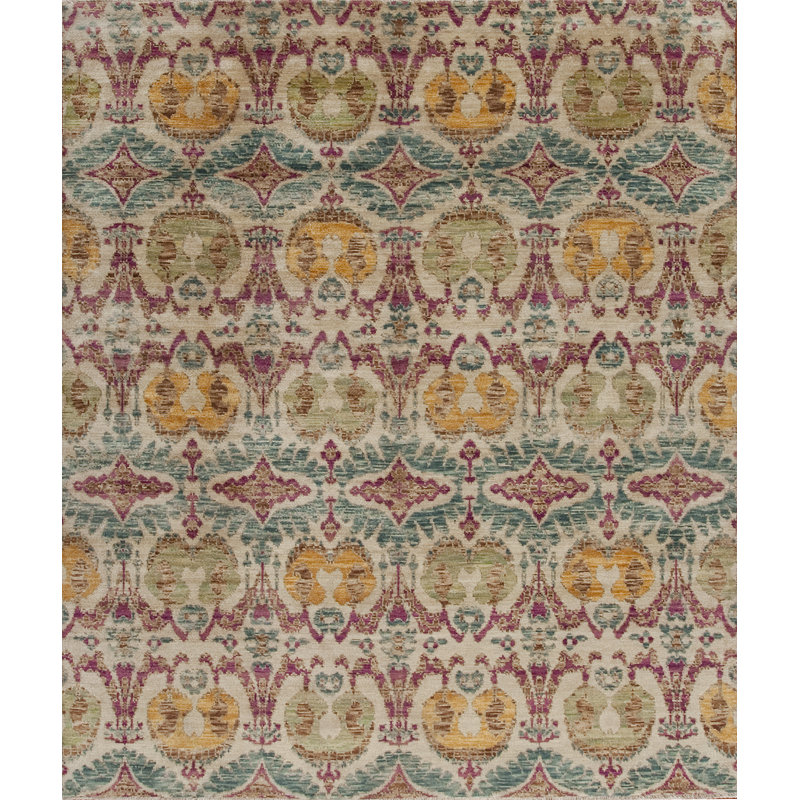 Vogue Hand Knotted Wool Area Rug, Rectangle 11' x 15'