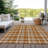 Washable Plaid Indoor / Outdoor Rug-1285052759