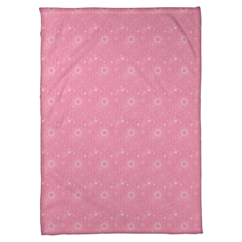 Couverture d'astrologie Katelyn Elizabeth, l 32,5 po x L 42,5 po, Rose