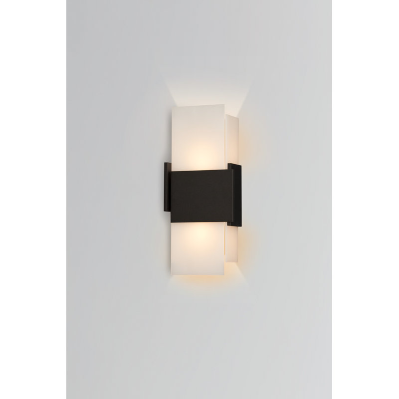 Acuo LED Outdoor Flush Mount, Textured Black, 3000K