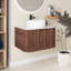 Meuble-lavabo mural rayé avec rebords incurvés pré-assemblés avec lavabo-1557386745