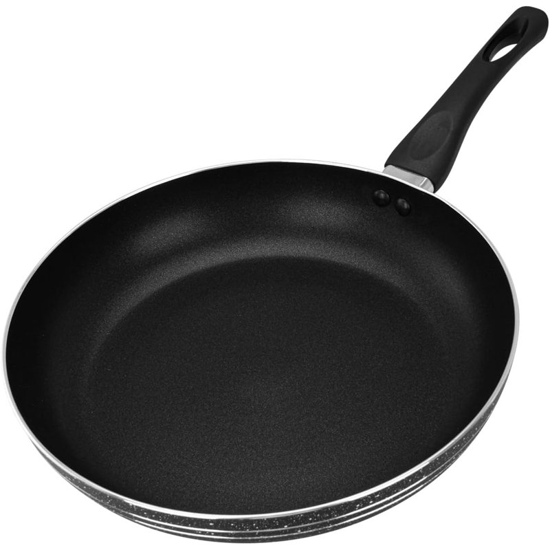 ROYALFORD Non-Stick Frying Pan 20 CM | Aluminium Fry Pan for Induction Hob Skillet Pan | Saute Pan with 3-Layer PFOA-Free Coating for Healthy & Less Oil Cooking, Cool Touch Bakelite Handle | Black