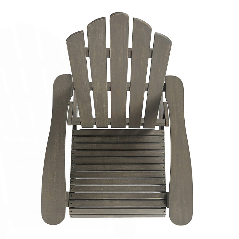 Chaise Adirondack pliable, Gris