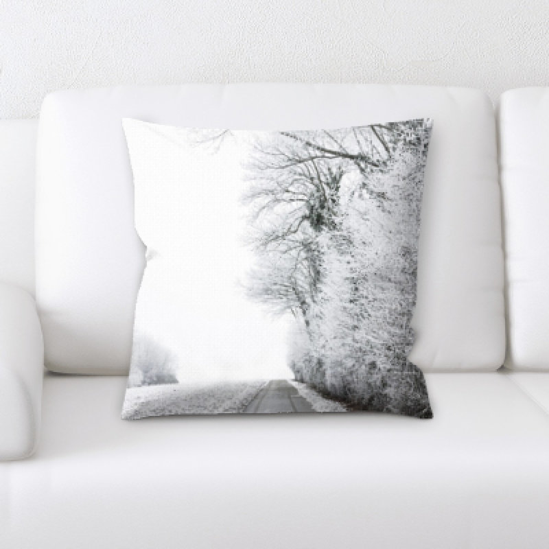 Winter Microsuede Reversible Throw Pillow