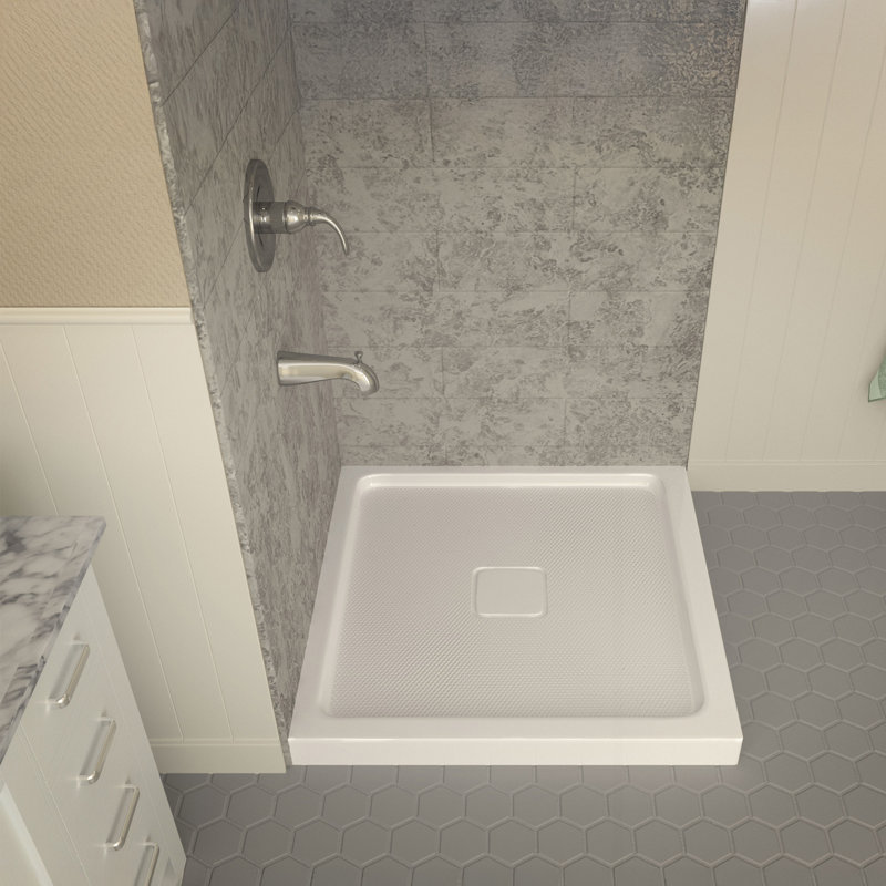 Titan Series 36 W 36 D Square Double Shower Base
