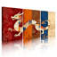 Tableau abstrait géométrique sur toile tendue (paquet de 3)-614852164