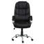 Chaise de bureau rembourrée en cuir Pu