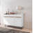 Bradley 54" Mid-Century Modern Sideboard with 4 Shelves in White-1691207969