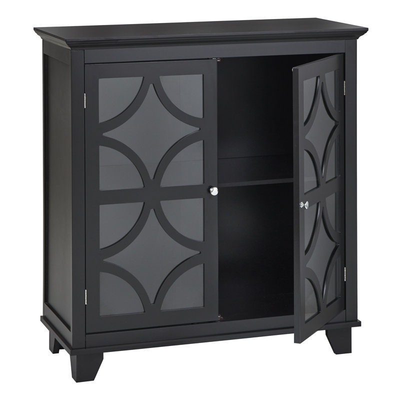 Armoire décorative à deux portes Bekasi, Noir