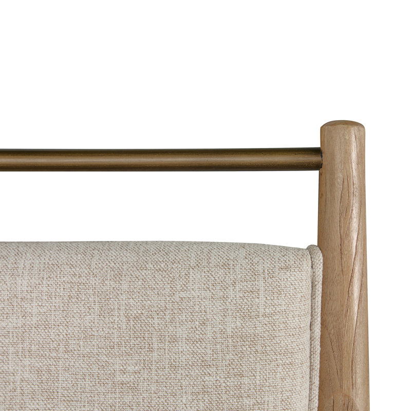 Highland Oak Reclined Back Bar Stool, Dawn