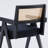 Rattan Dining Chair with Solid Wood Frame-499867112