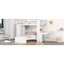 Lit mezzanine avec tablettes, bureau et garde-robe Sdalone-1729229388-1729229389