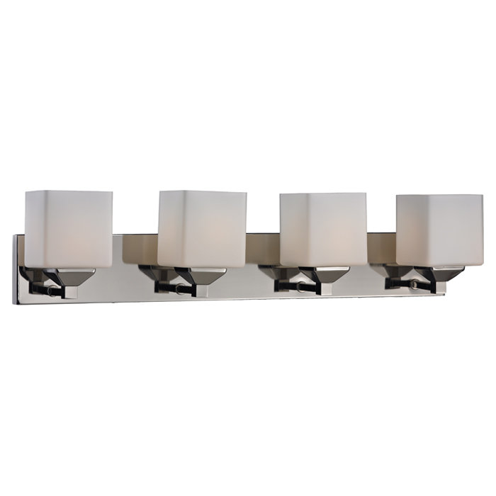 Ginjiro 4 - Light Dimmable Vanity Light, Brushed Nickel