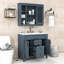 Ensemble de meuble-lavabo moderne 36 po avec armoire à miroir, lavabo et 2 tiroirs Ammaarah-1586938930