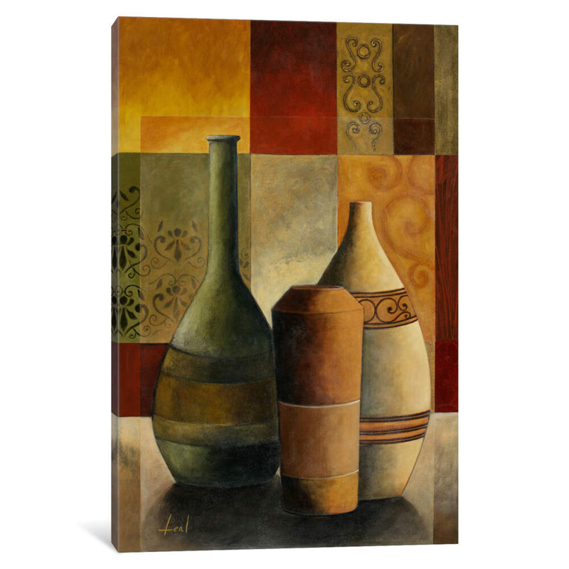 Three Vases by Pablo Esteban - Wrapped Canvas Print, 30.48 cm H x 45.72 cm W