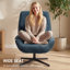 Upholstered Swivel Armchair-1134291555