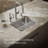 Undertone 23" L x 17-1/2" W x 9-13/16" Medium Squared Under-Mount Single-Bowl Kitchen Sink