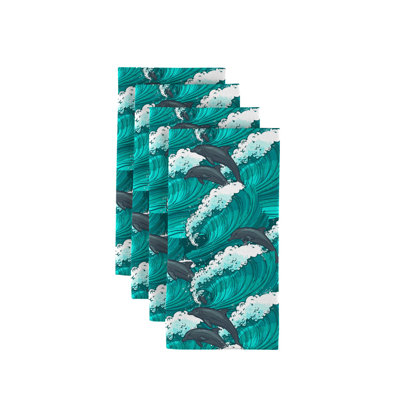 Gordy Polyester Animals/Nature Square Napkin