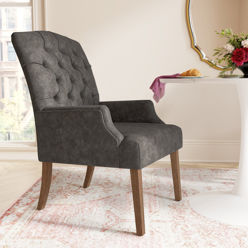 Fauteuil Kondo, Microfibre grise