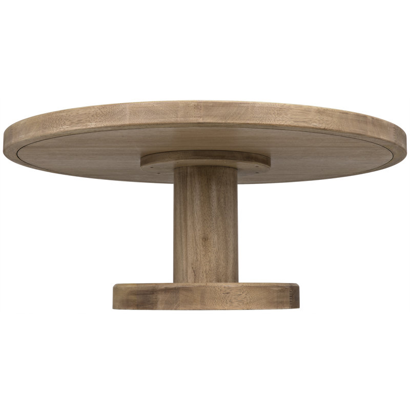 Milena 48" Washed Walnut Round Coffee Table