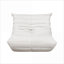 Chaise d'appoint touffetée en microfibre beige, chaise de sol à siège simple confortable pour chambre à coucher de salon, mobilier d'appoint pour adulte