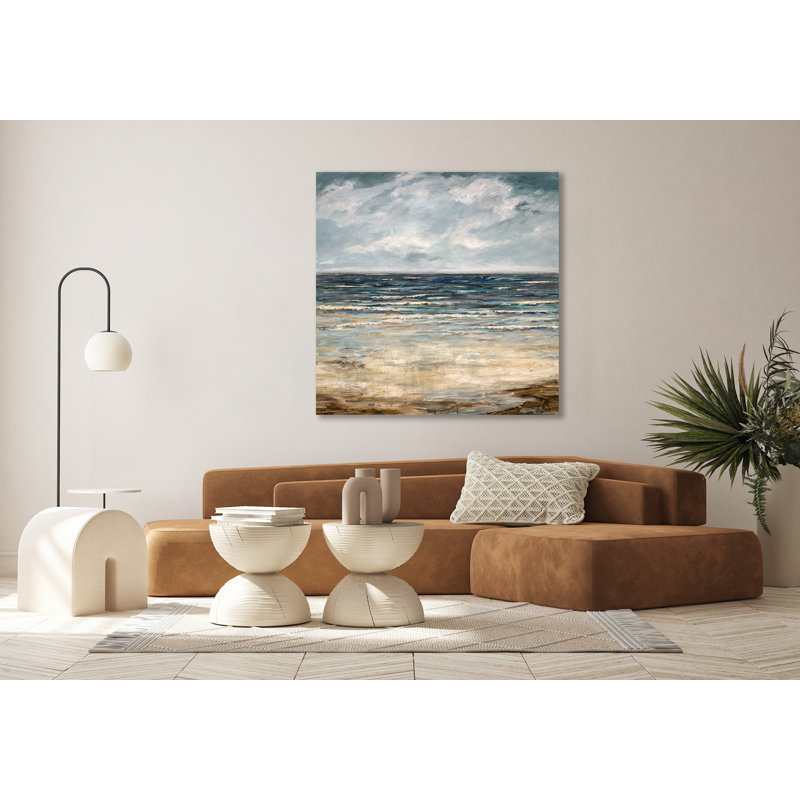Emerald Sea - Artist Enhanced Canvas Print, 36" H x 36" W x 1.5" D, Unframed
