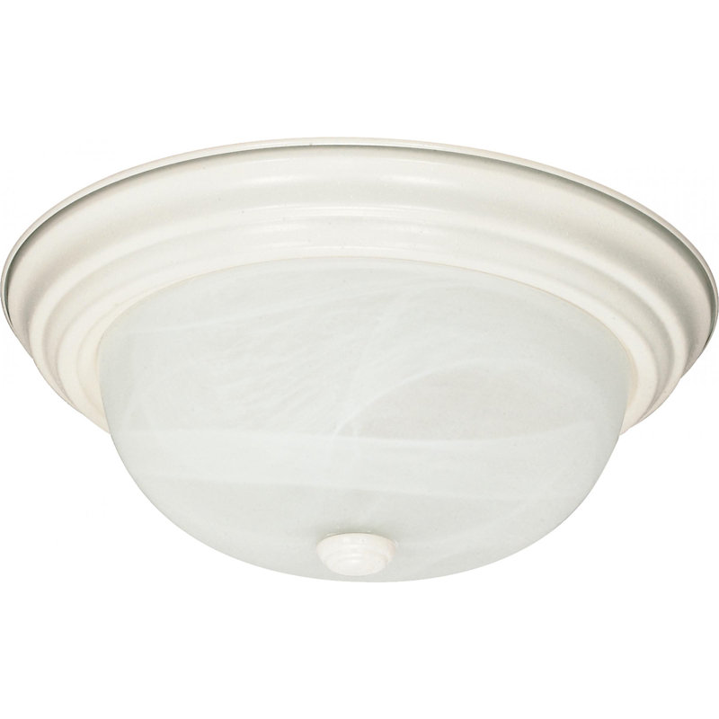 Cohee Glass Flush Mount, 5.375" H x 13.125" W x 13.125" D / No