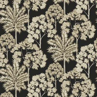 Arcadia Collection Floral Palm Leaves Wallpaper Roll