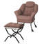 Upholstered Bean Bag Chair-1208570268