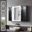 Daronda 800mm W 600mm H Frameless Medicine Cabinet Mirror 5 Adjustable