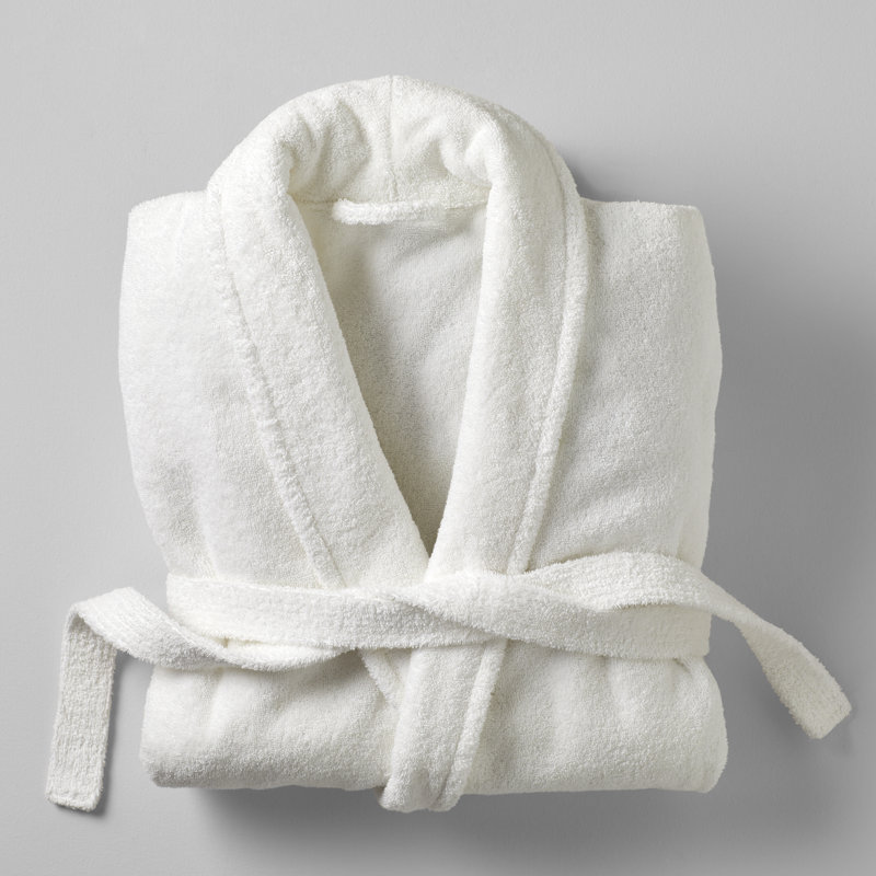 Payten Classic Cotton Bathrobe, White, S/M