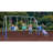 XDP Recreation SuperDisc PLUS Safe-Arch Backyard Swing Set, Metal, Silver & Blue