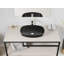 ANZZI 16.1'' Matte Black Glass Rectangular Bathroom Sink