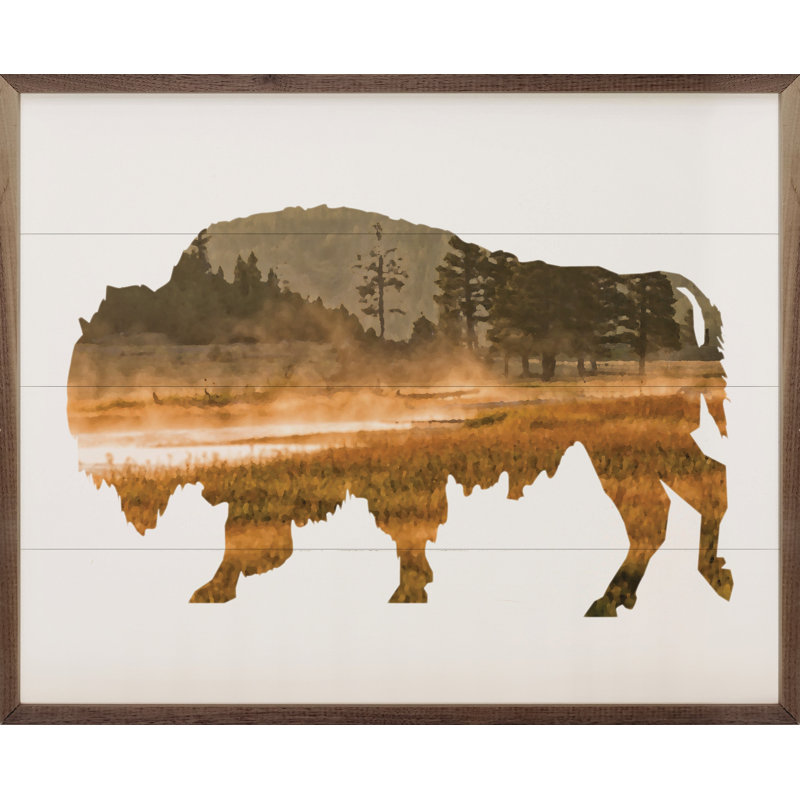 Buffalo Silhouette, 8" H x 10" W