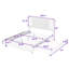 Lit plateforme double avec tête de lit, tiroirs spacieux et lit gigogne simple-562672809